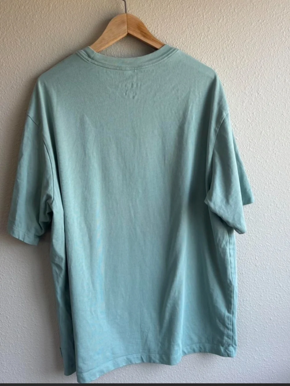 Jordan Embroidered Tee in Light Teal